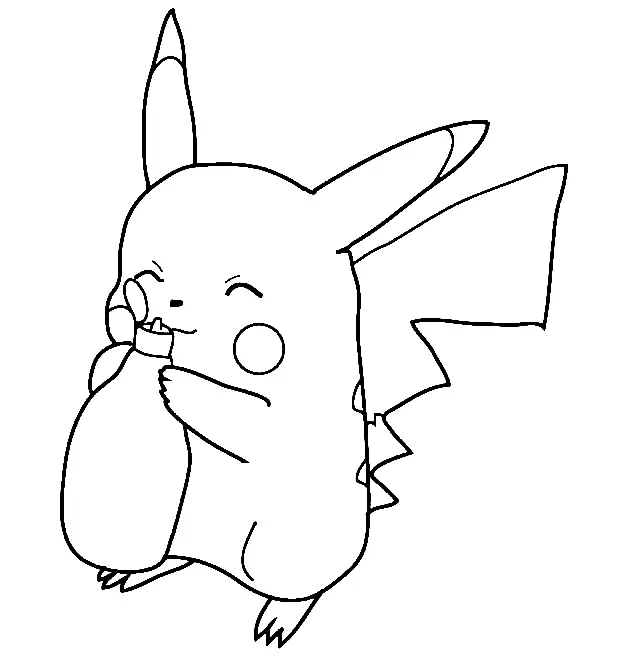 Pikachu Coloring Pages 130