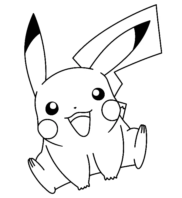 Pikachu Coloring Pages 132