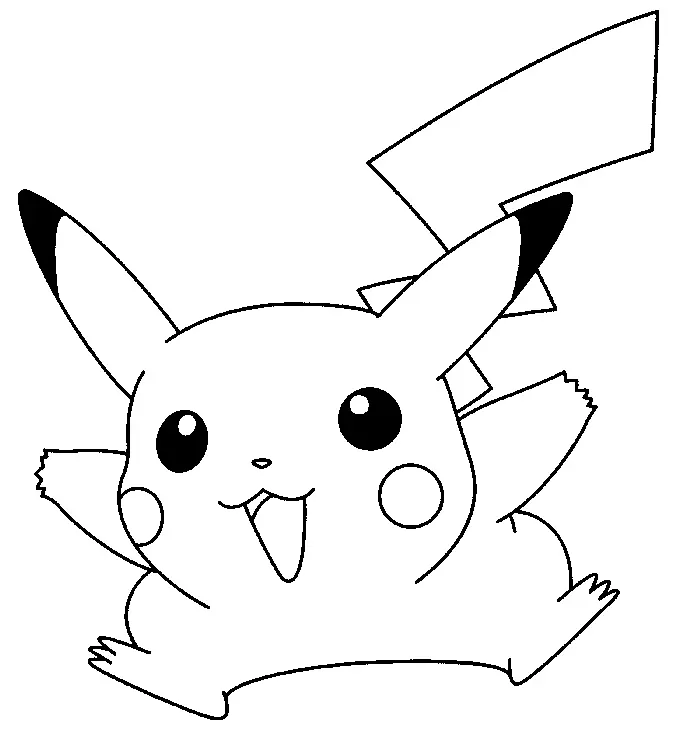 Pikachu Coloring Pages 134