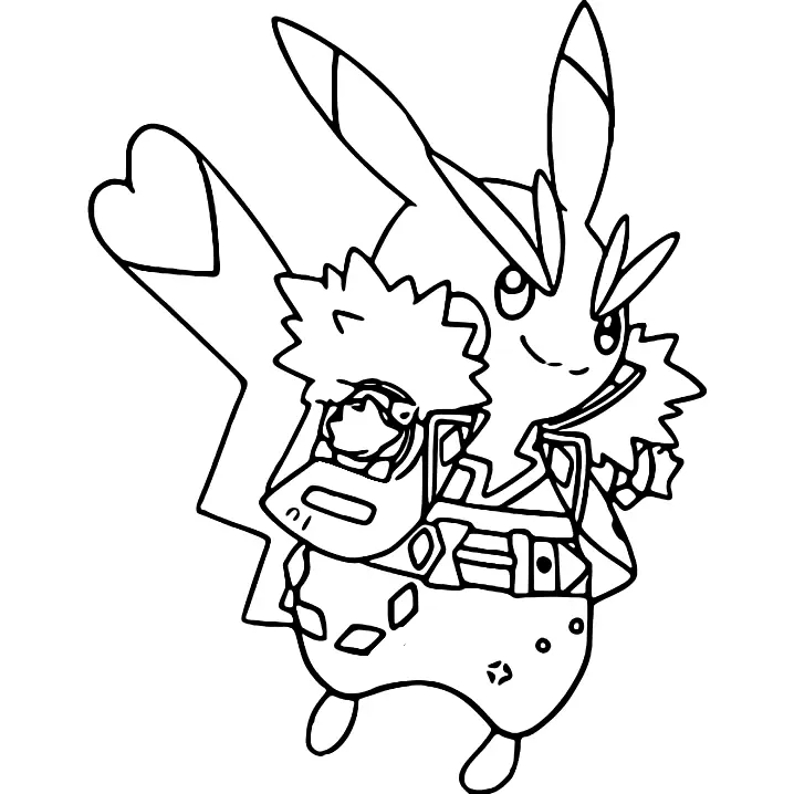 Pikachu Coloring Pages 135