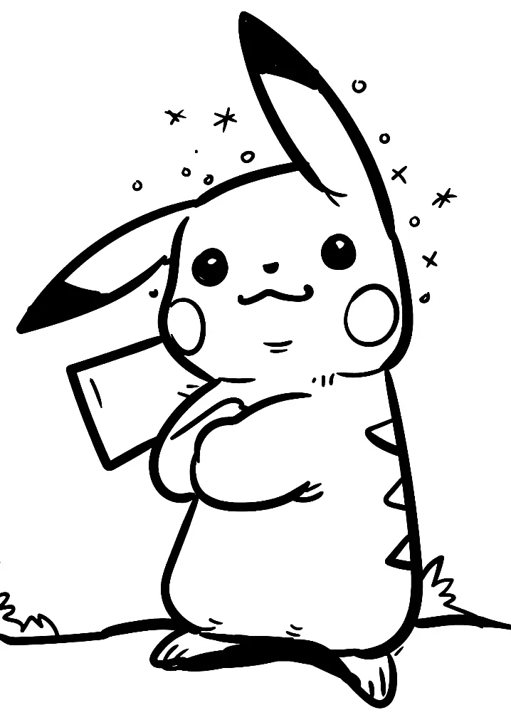 Pikachu Coloring Pages 138