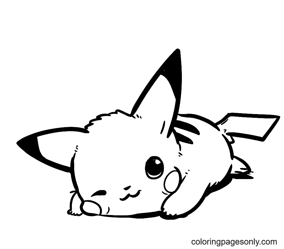 Pikachu Coloring Pages 17