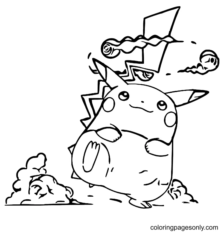 Pikachu Coloring Pages 19