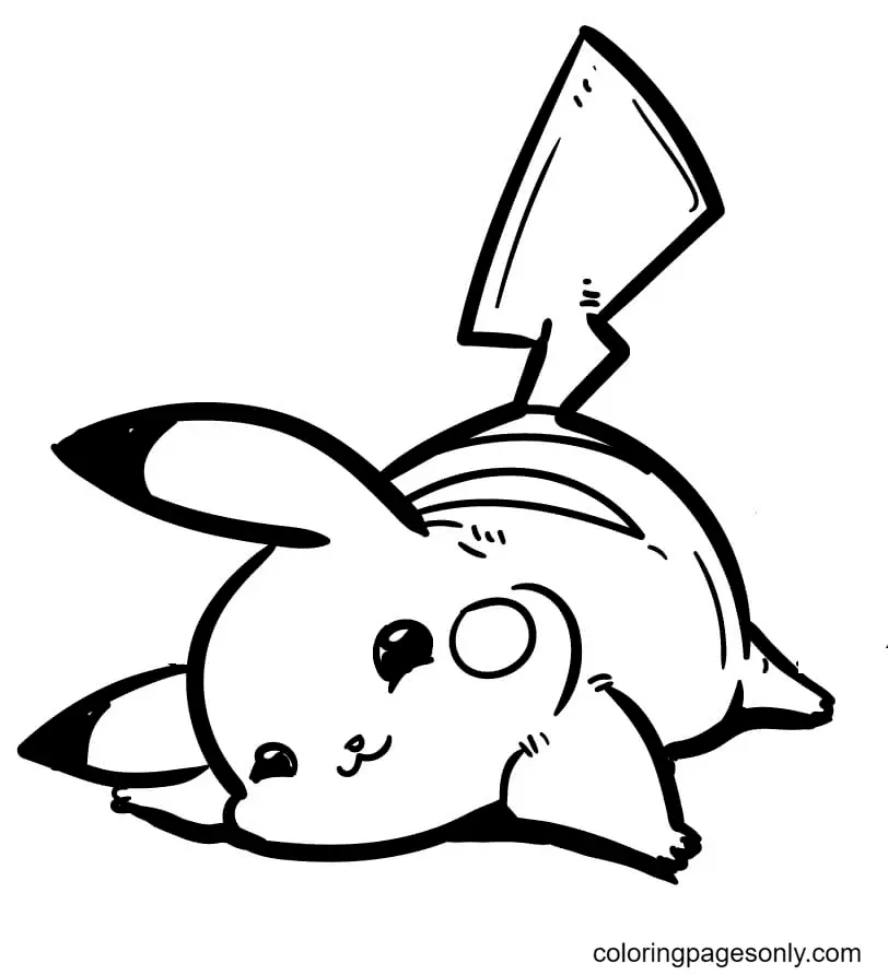 Pikachu Coloring Pages 2