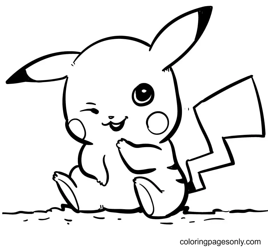 Pikachu Coloring Pages 36