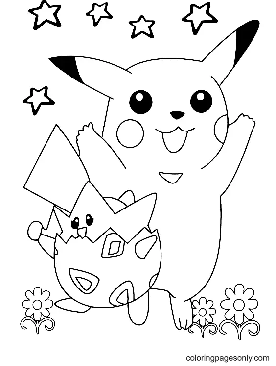 Pikachu Coloring Pages 39