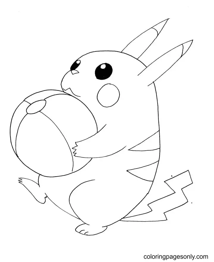 Pikachu Coloring Pages 41