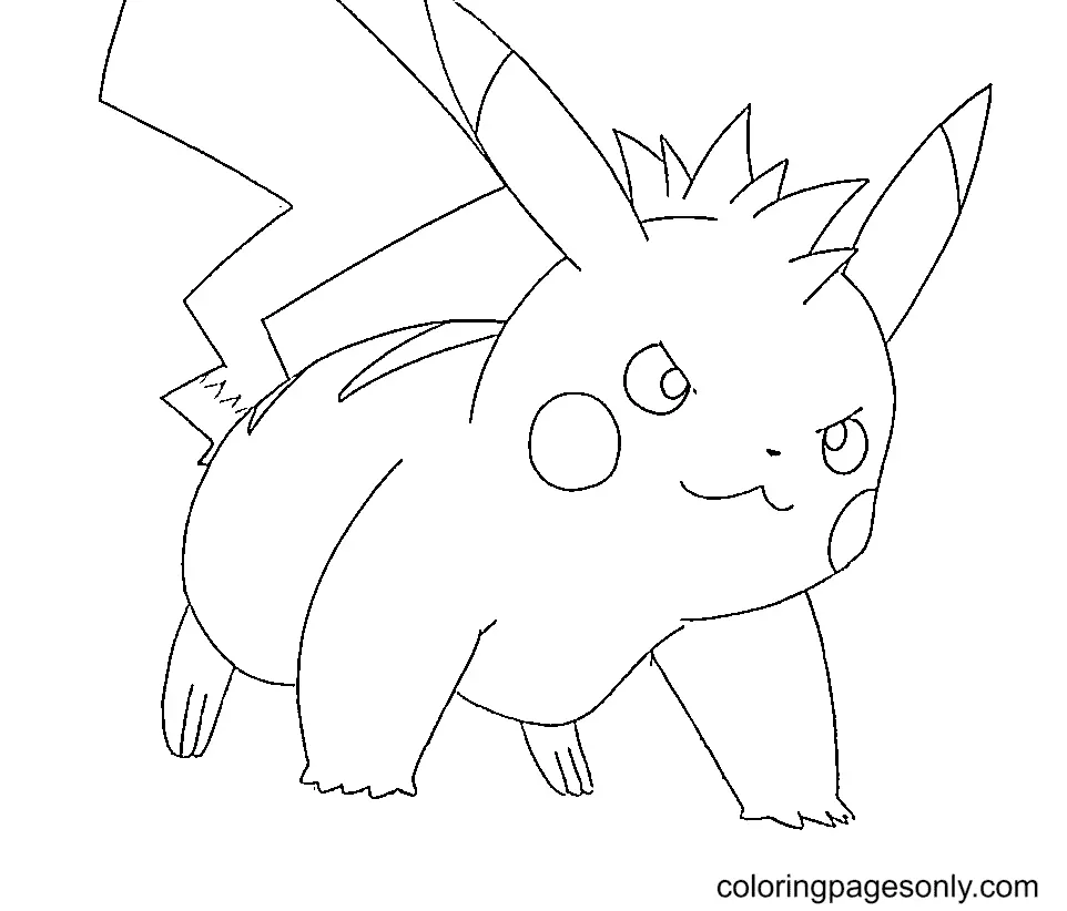 Pikachu Coloring Pages 55