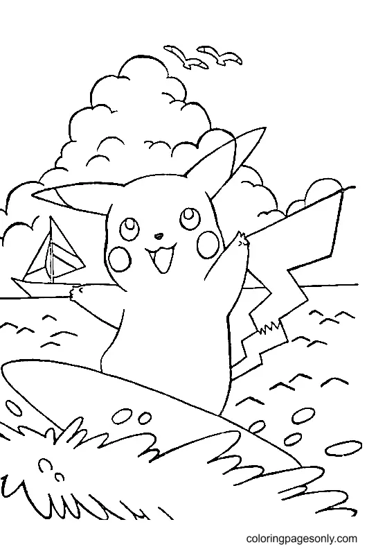 Pikachu Coloring Pages 58