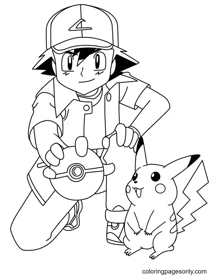 Pikachu Coloring Pages 6