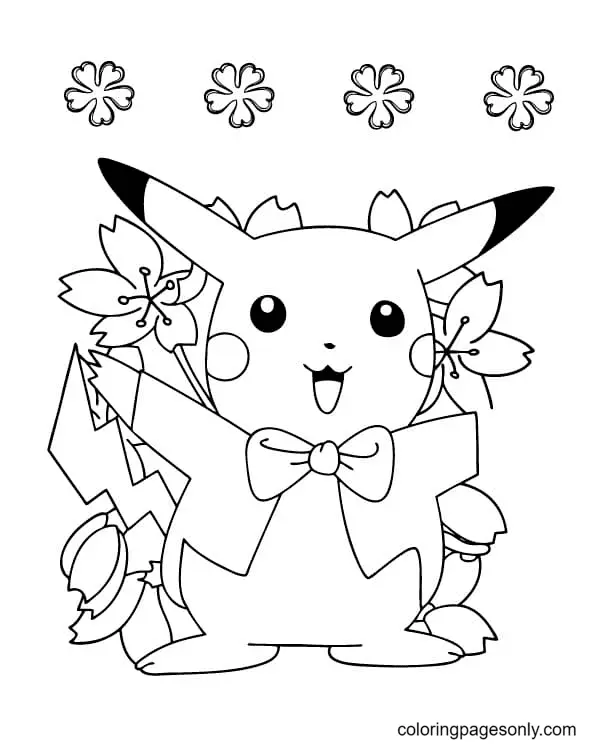 Pikachu Coloring Pages 60