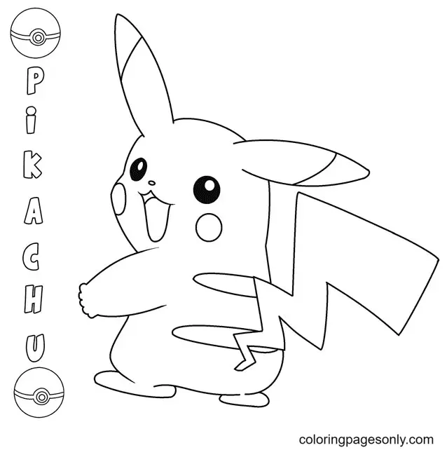 Pikachu Coloring Pages 64