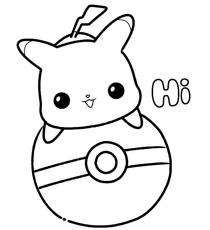 Pikachu Coloring Pages 77