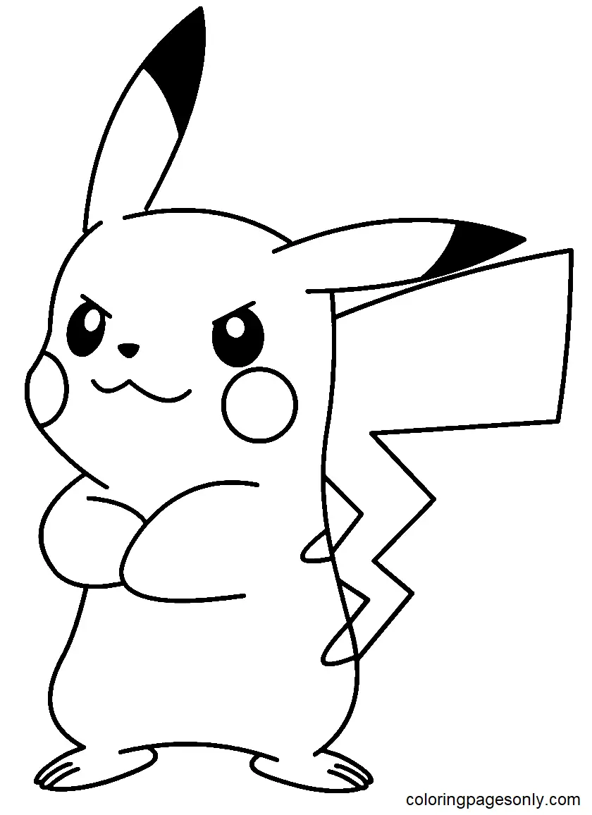 Pikachu Coloring Pages 92