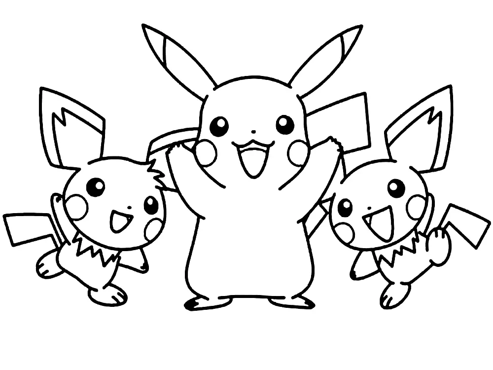 Pikachu Coloring Pages 96