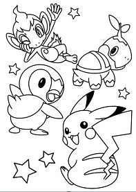 Pokemon Characters Coloring Pages 192