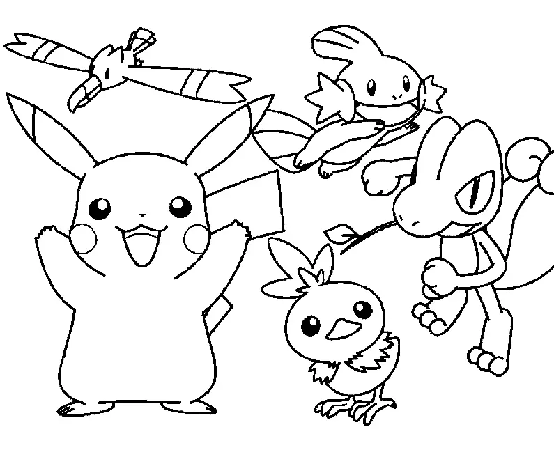 Pokemon Characters Coloring Pages 20