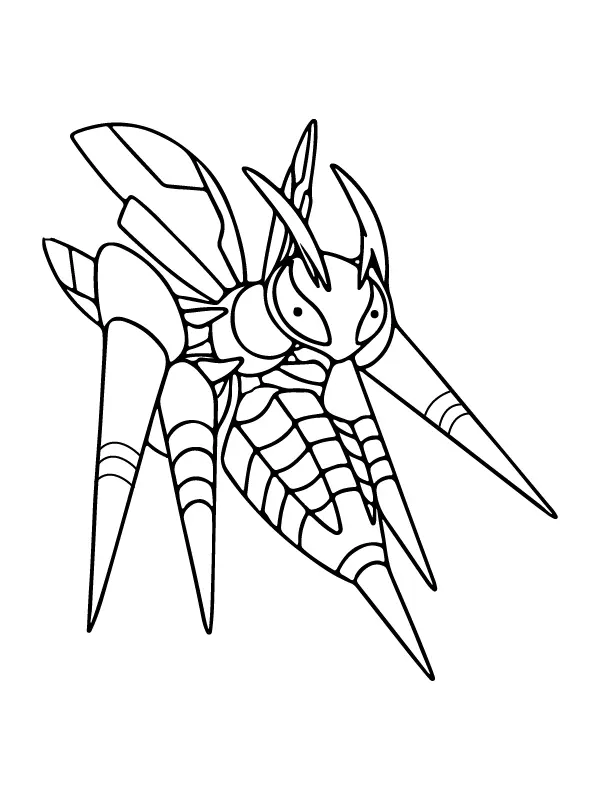 Pokemon Mega Evolution Coloring Pages 40