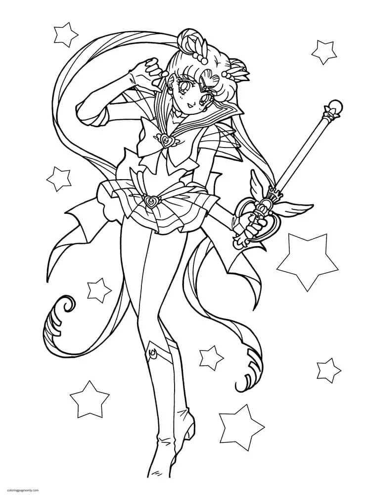 Sailor Moon Coloring Pages 76