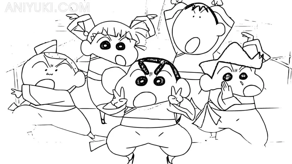 Shin chan Coloring Pages 3