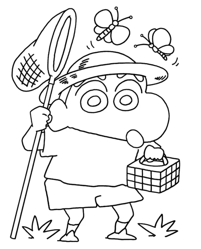 Shin chan Coloring Pages 33