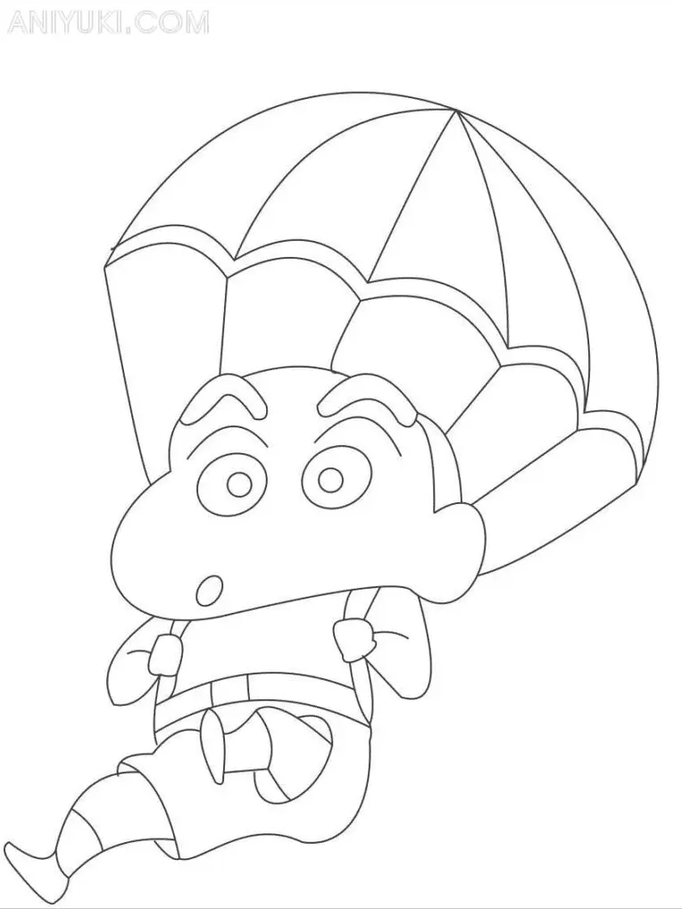 Shin chan Coloring Pages 34