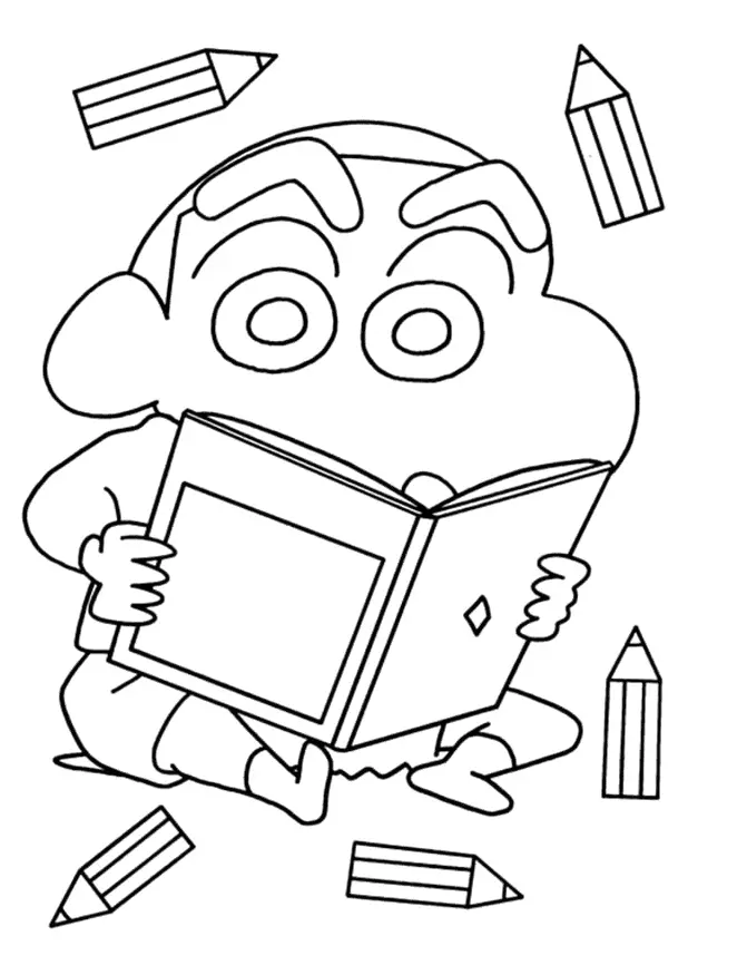 Shin chan Coloring Pages 6