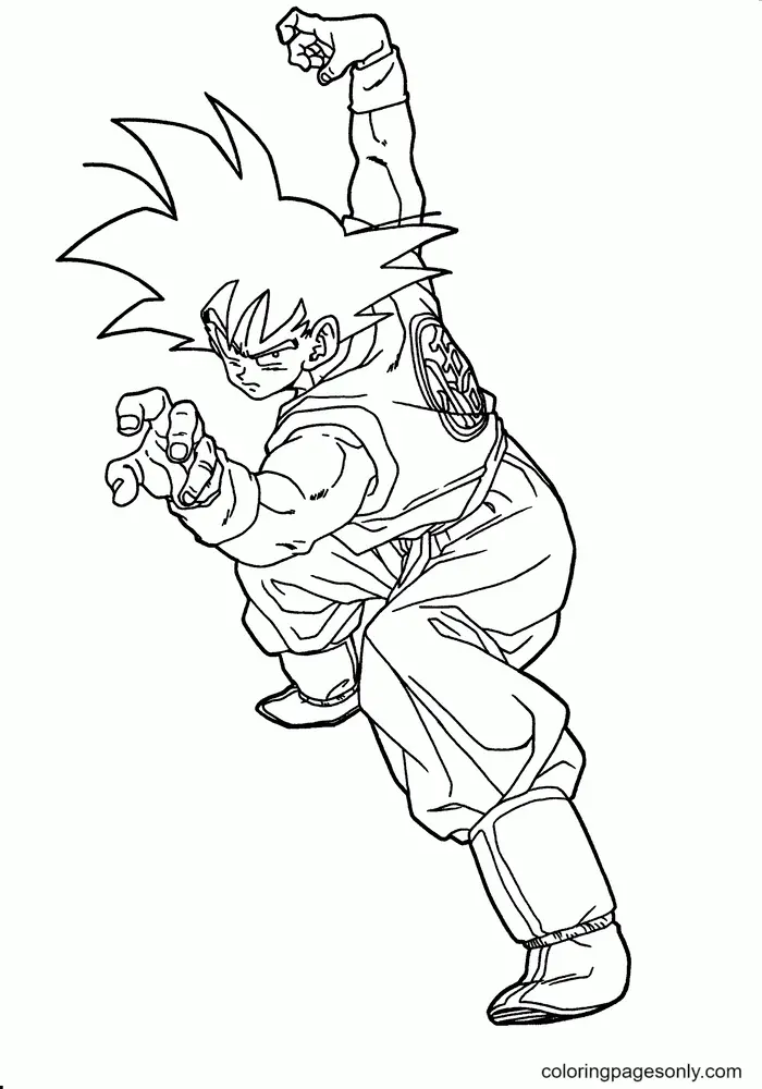 Son Goku Coloring Pages 53