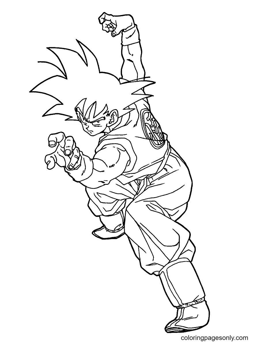 Son Goku Coloring Pages 64