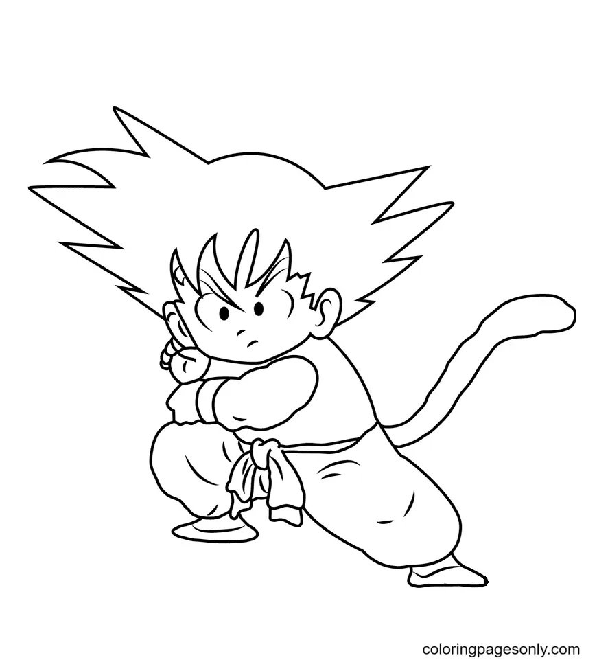 Son Goku Coloring Pages 66