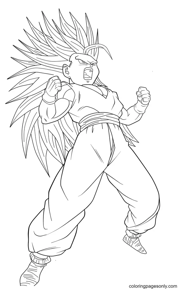 Son Goku Coloring Pages 68