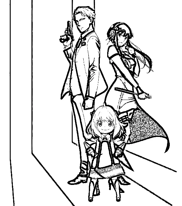 Spy x Family Coloring Pages 24