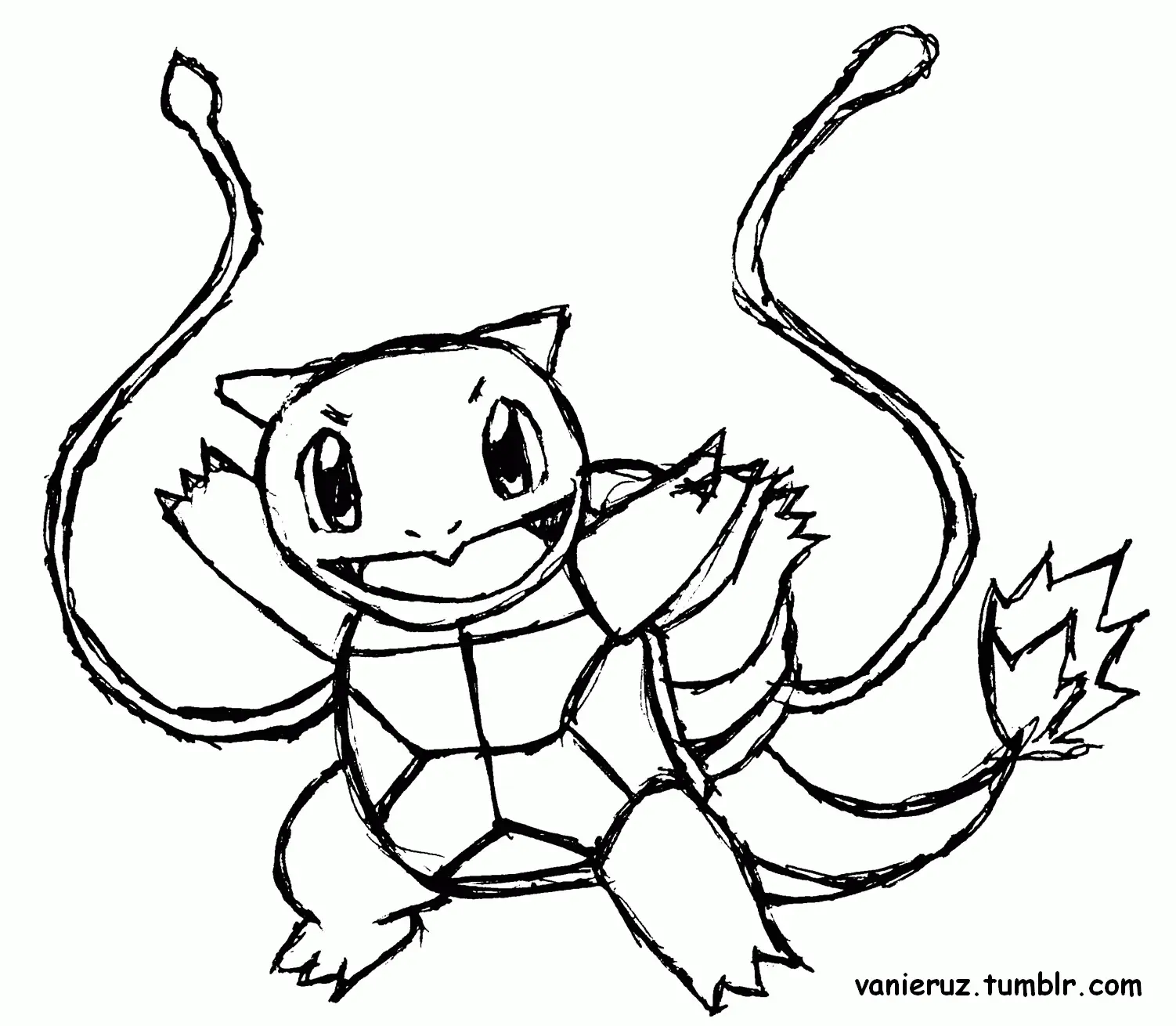 Squirtle Coloring Pages 16