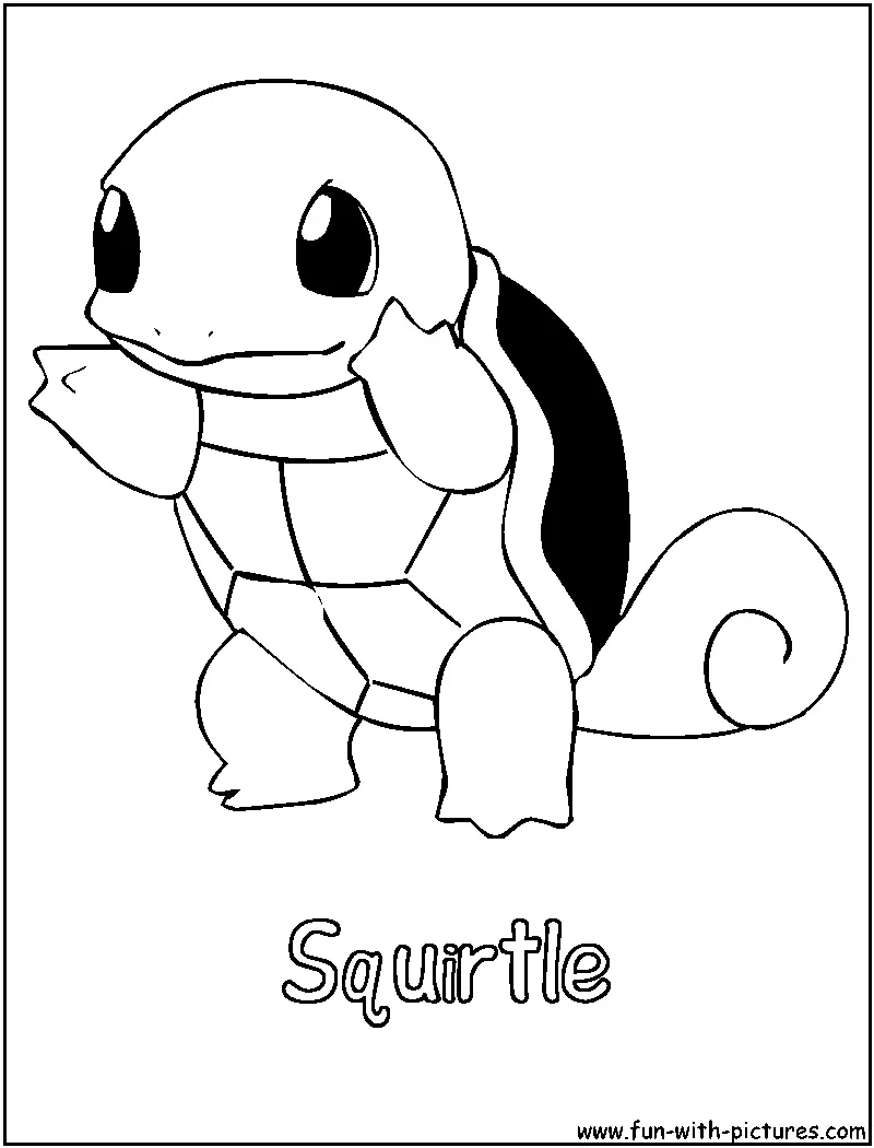 Squirtle Coloring Pages 36