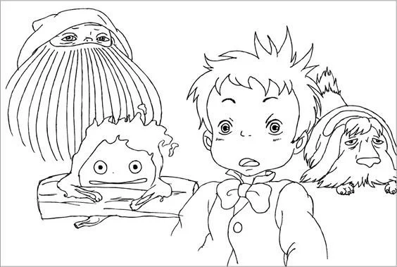 Studio Ghibli Coloring Pages 12