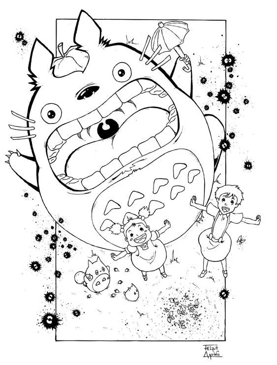 Studio Ghibli Coloring Pages 2