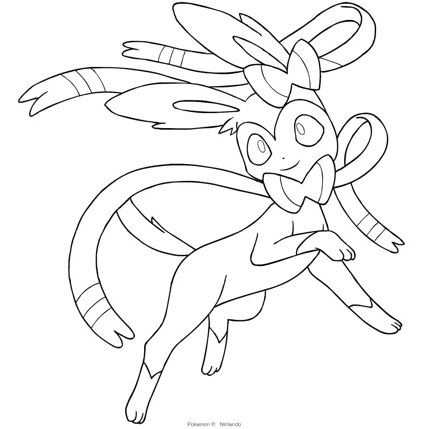 Sylveon Coloring Pages