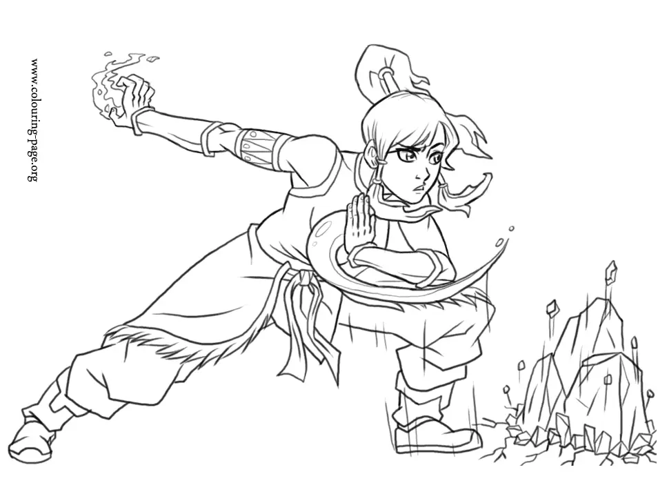 The Legend of Korra Coloring Pages 1