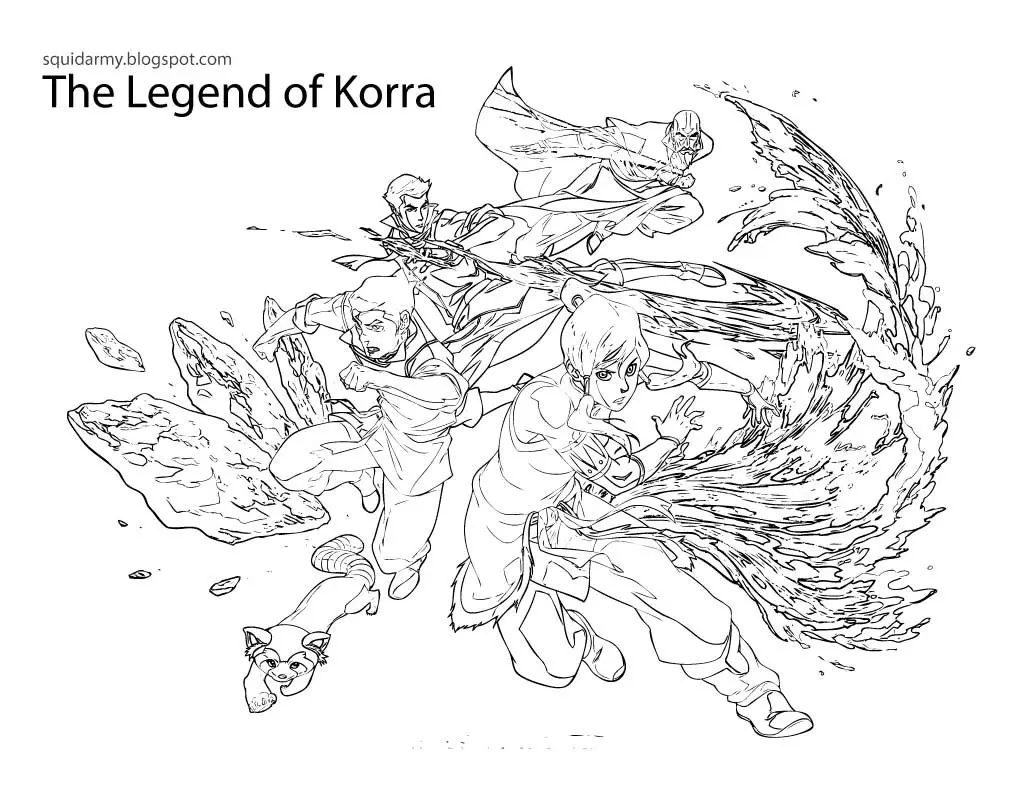 The Legend of Korra Coloring Pages 3