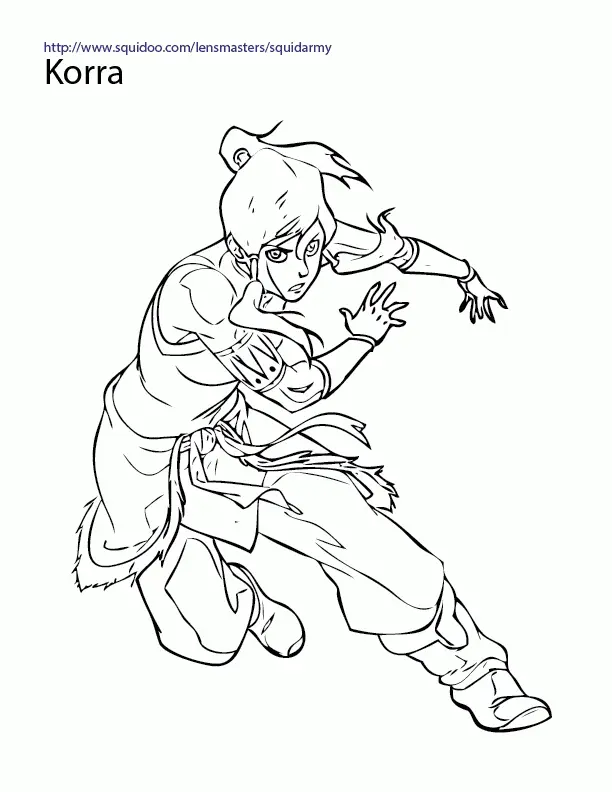 The Legend of Korra Coloring Pages 7