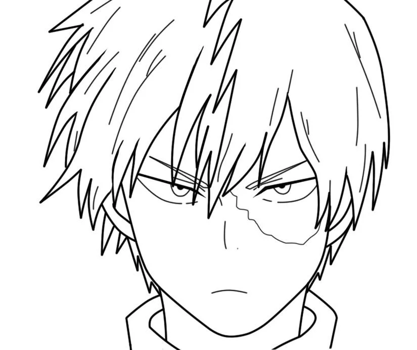 Todoroki Coloring Pages 11