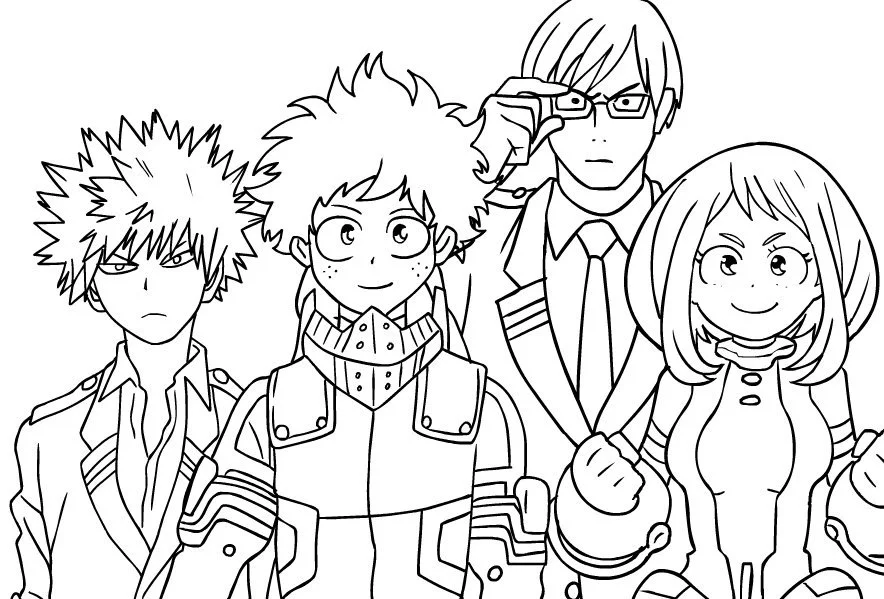 Todoroki Coloring Pages 16