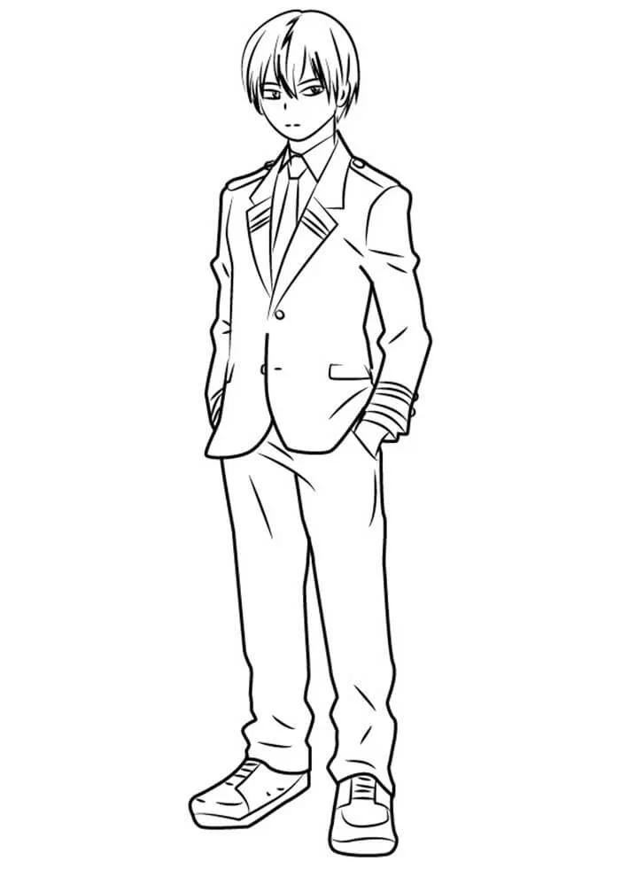 Todoroki Coloring Pages 3