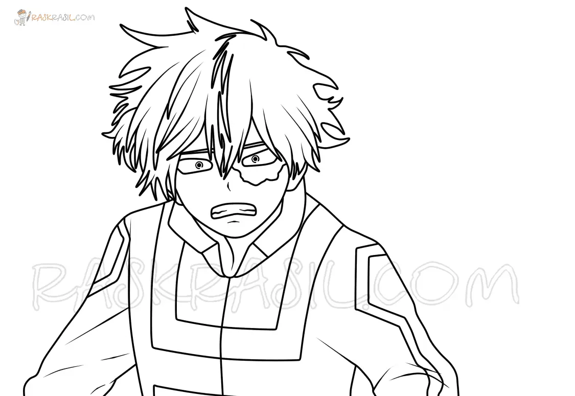 Todoroki Coloring Pages 43