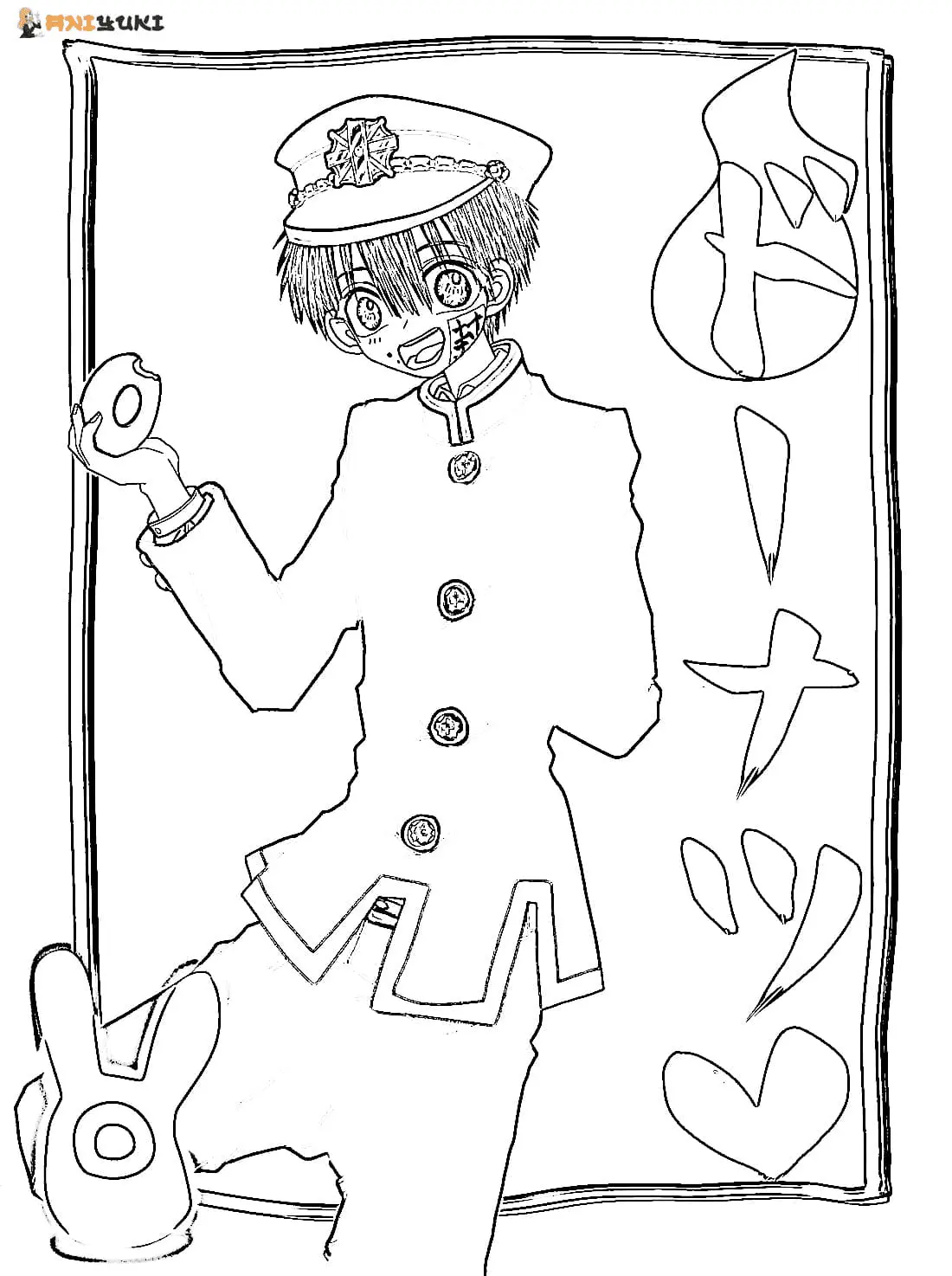 Toilet Bound Hanako Kun Coloring Pages