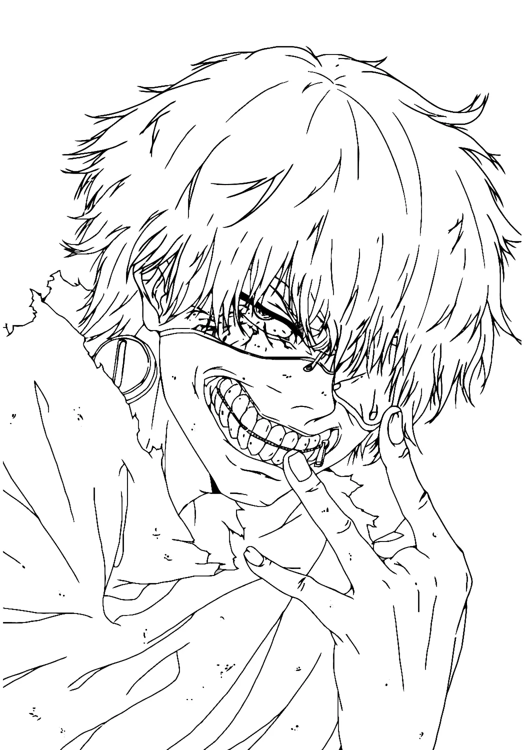 Tokyo Ghoul Coloring Pages 5