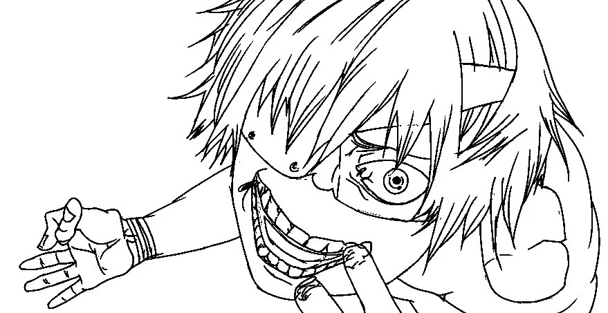 Tokyo Ghoul Coloring Pages 9