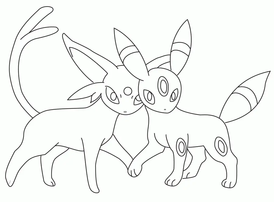 Umbreon Coloring Pages 4