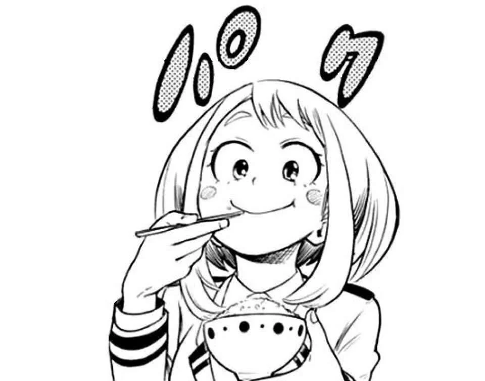 Uraraka Coloring Pages 14