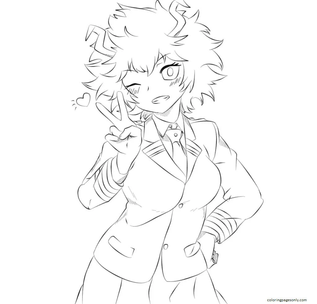 Uraraka Coloring Pages 39